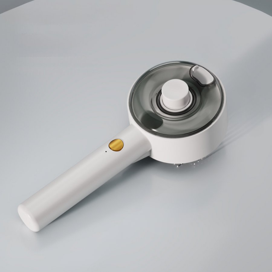 Cepillo de Vapor Premium para Perros - Eliminación de Pelo y Limpieza Profunda (Rosa/Blanco)